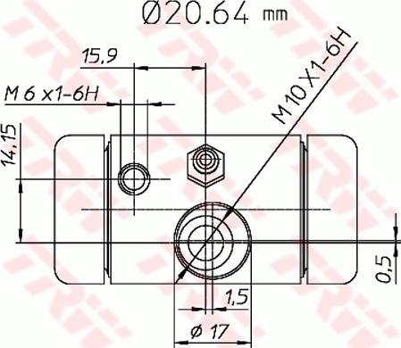 TRW BWF290 - Brzdový valček kolesa www.parts5.com