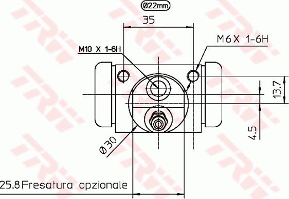 TRW BWH402 - Wheel Brake Cylinder www.parts5.com