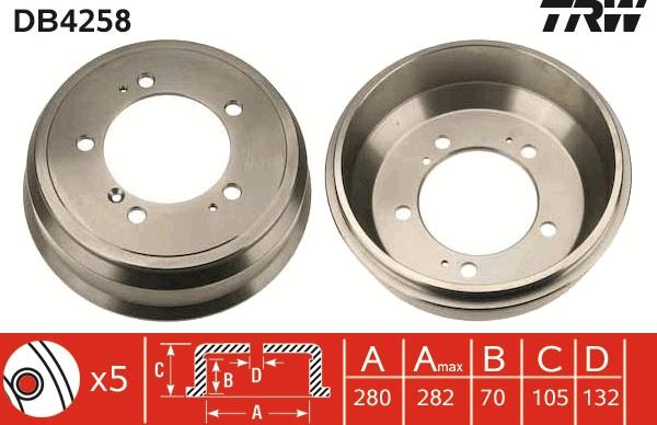 TRW DB4258 - Jarrurumpu www.parts5.com