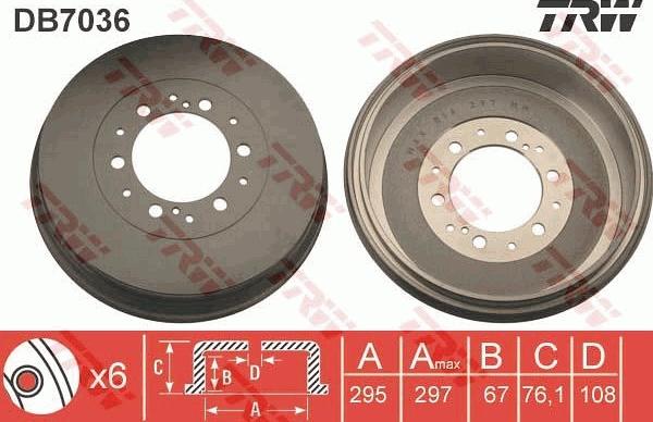 TRW DB7036 - Fren kampanası www.parts5.com