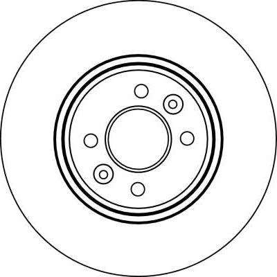 TRW DF4110 - Тормозной диск www.parts5.com