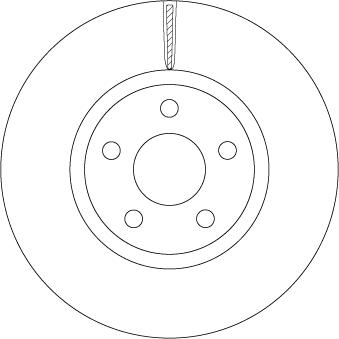 TRW DF6810S - Bremsscheibe www.parts5.com