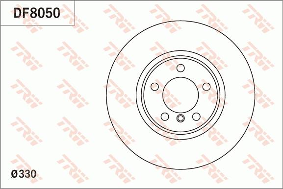 TRW DF8050 - Brake Disc parts5.com