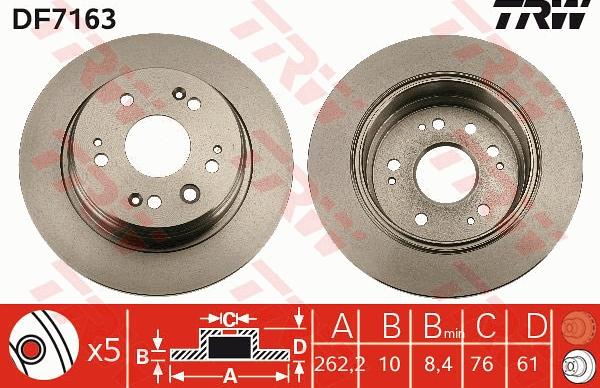 TRW DF7163 - Piduriketas www.parts5.com