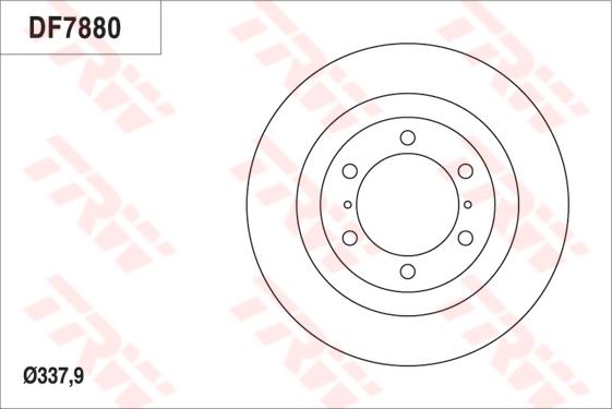 TRW DF7880S - Fren diski www.parts5.com