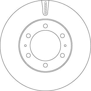 TRW DF7827S - Brzdový kotouč www.parts5.com