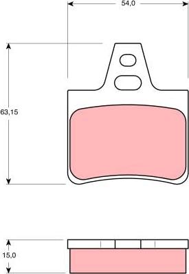 TRW GDB986 - Brake Pad Set, disc brake www.parts5.com