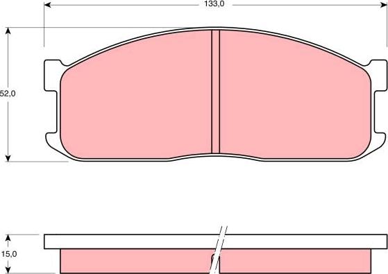 TRW GDB983 - Fékbetétkészlet, tárcsafék www.parts5.com