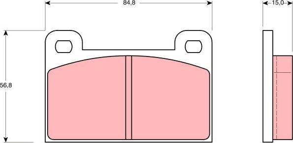 TRW GDB939 - Brake Pad Set, disc brake www.parts5.com