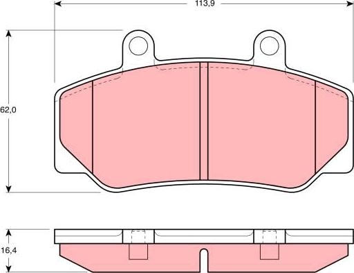 TRW GDB970 - Set placute frana,frana disc www.parts5.com