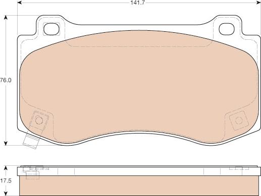 TRW GDB4449 - Brake Pad Set, disc brake www.parts5.com