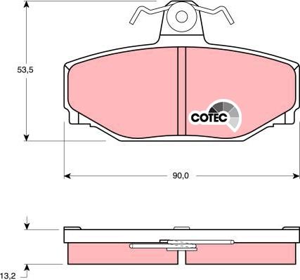 TRW GDB442 - Set placute frana,frana disc www.parts5.com