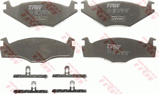 TRW GDB459 - Тормозные колодки, дисковые, комплект www.parts5.com