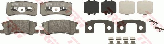 TRW GDB4600 - Set placute frana,frana disc www.parts5.com