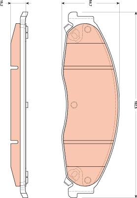 TRW GDB4601 - Brake Pad Set, disc brake www.parts5.com