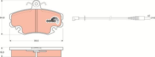 TRW GDB400 - Komplet pločica, disk-kočnica www.parts5.com