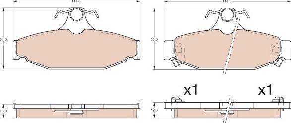 TRW GDB4089 - Set placute frana,frana disc www.parts5.com