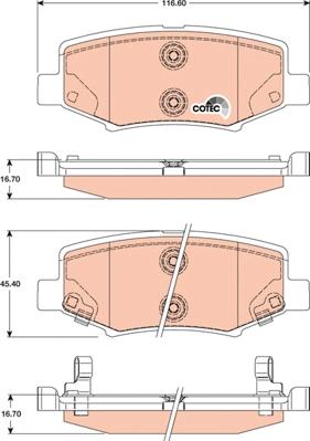 TRW GDB4145 - Fren balata seti, diskli fren www.parts5.com