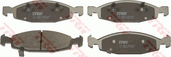 TRW GDB4120 - Brake Pad Set, disc brake parts5.com