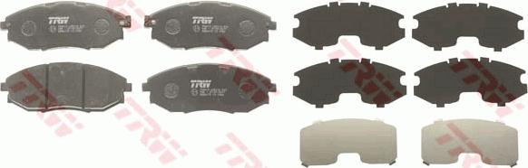 TRW GDB4179 - Brake Pad Set, disc brake www.parts5.com