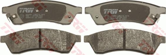 TRW GDB4172 - Brake Pad Set, disc brake www.parts5.com