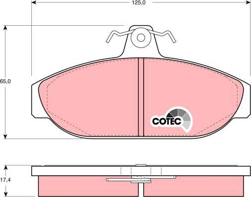 TRW GDB482 - Set placute frana,frana disc www.parts5.com