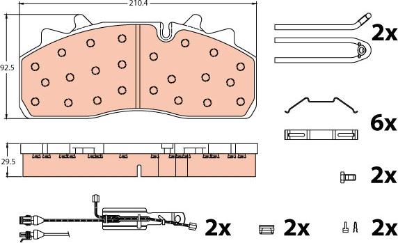 TRW GDB5095 - Set placute frana,frana disc www.parts5.com