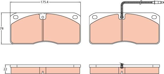 TRW GDB5057 - Brake Pad Set, disc brake www.parts5.com