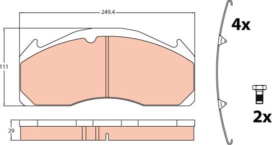 TRW GDB5085 - Brake Pad Set, disc brake www.parts5.com