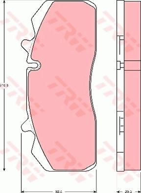 TRW GDB5083 - Komplet zavornih oblog, ploscne (kolutne) zavore www.parts5.com