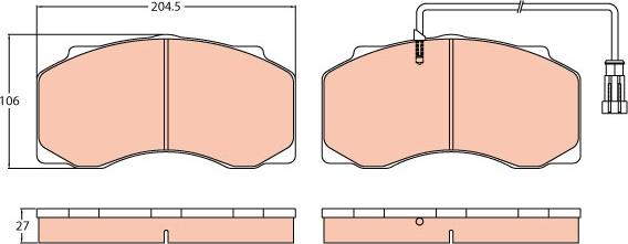 TRW GDB5070 - Kit de plaquettes de frein, frein à disque www.parts5.com