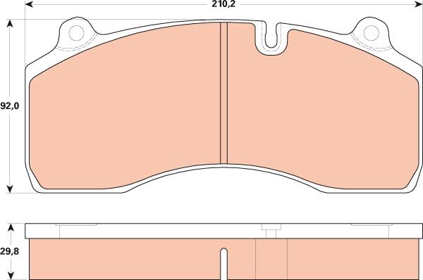 TRW GDB5100 - Brake Pad Set, disc brake www.parts5.com