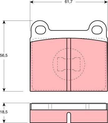 TRW GDB663 - Set placute frana,frana disc www.parts5.com