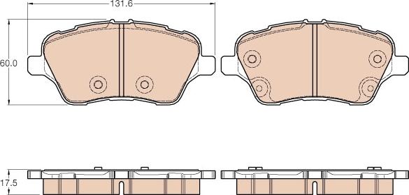 TRW GDB1959 - Brake Pad Set, disc brake www.parts5.com