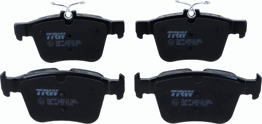 TRW GDB1957 - Brake Pad Set, disc brake www.parts5.com