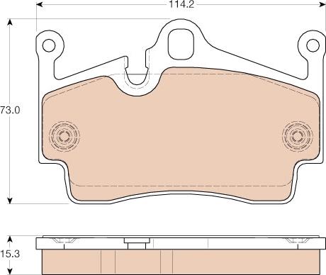 TRW GDB1961 - Set placute frana,frana disc www.parts5.com