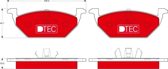 TRW GDB1984DTE - Set placute frana,frana disc www.parts5.com