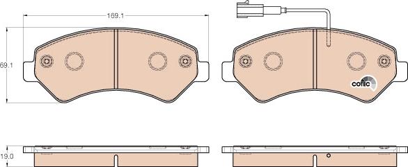 TRW GDB1982 - Тормозные колодки, дисковые, комплект www.parts5.com