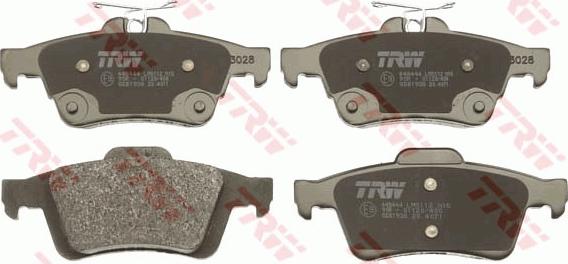 TRW GDB1938 - Brake Pad Set, disc brake www.parts5.com