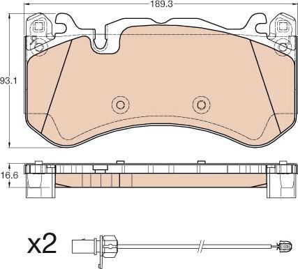 TRW GDB1977 - Set placute frana,frana disc www.parts5.com