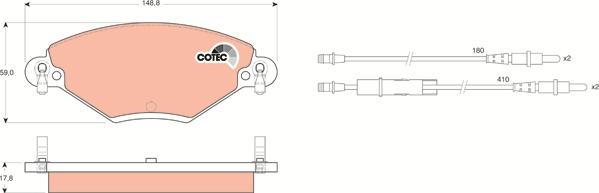 TRW GDB1448 - Set placute frana,frana disc www.parts5.com