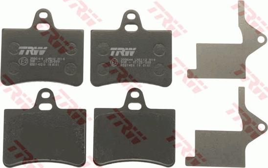 TRW GDB1450 - Set placute frana,frana disc www.parts5.com