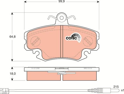 TRW GDB1465 - Set placute frana,frana disc www.parts5.com