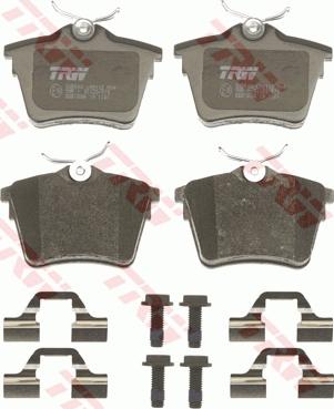 TRW GDB1596 - Brake Pad Set, disc brake www.parts5.com