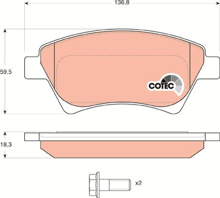 TRW GDB1552 - Jarrupala, levyjarru www.parts5.com