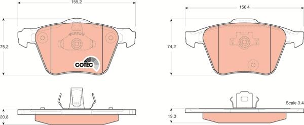 TRW GDB1565 - Set placute frana,frana disc www.parts5.com