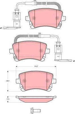 TRW GDB1508 - Set placute frana,frana disc www.parts5.com