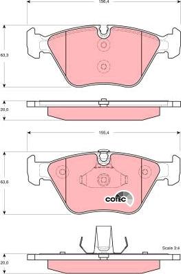 TRW GDB1577 - Тормозные колодки, дисковые, комплект www.parts5.com