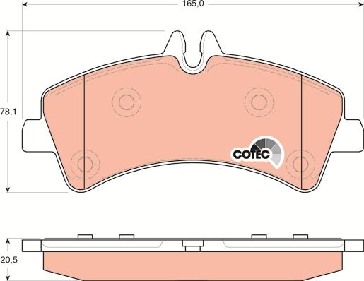 TRW GDB1699 - Set placute frana,frana disc www.parts5.com