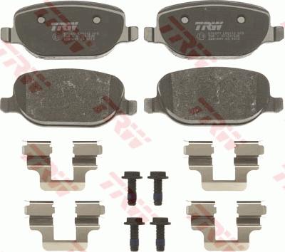 TRW GDB1649 - Brake Pad Set, disc brake www.parts5.com